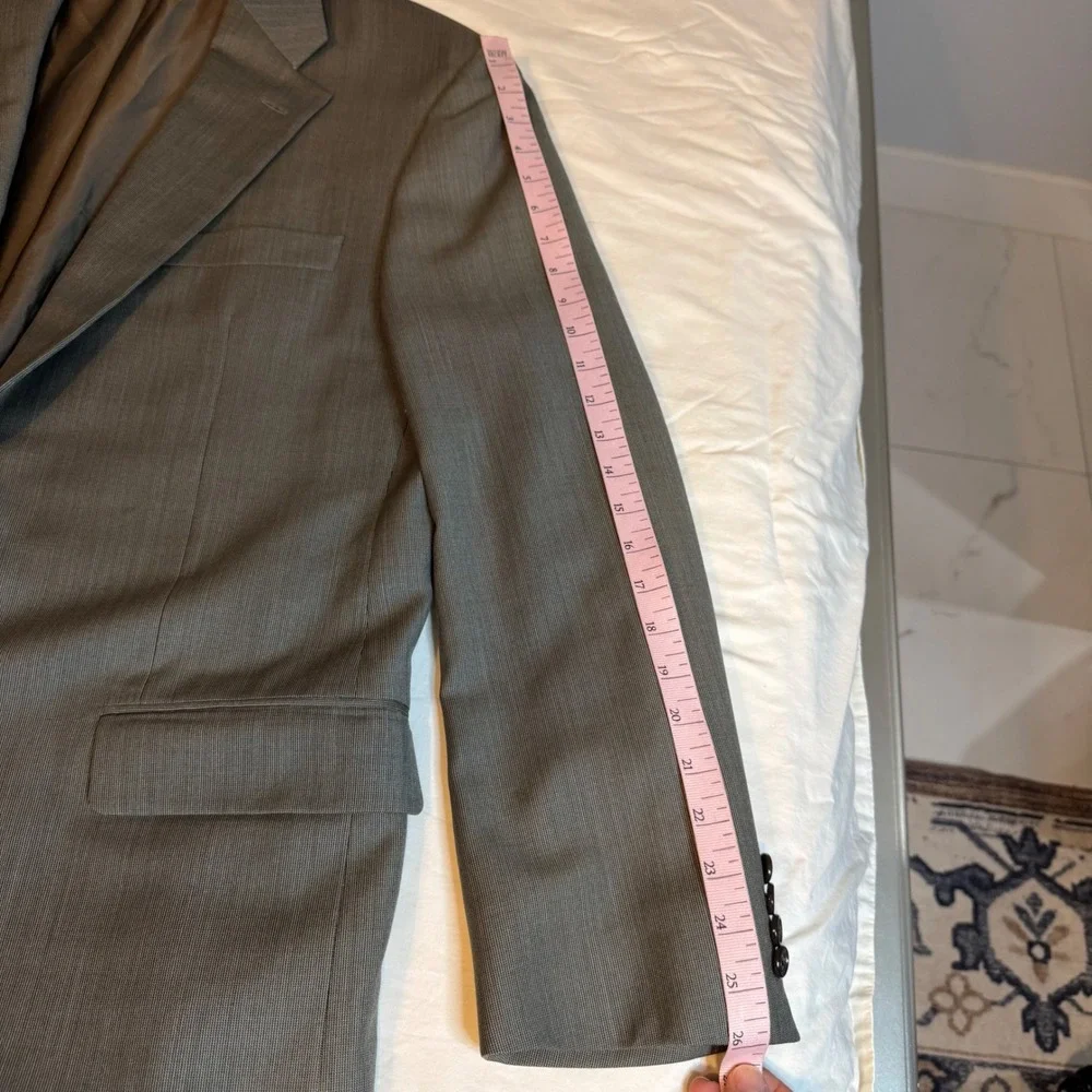 Hickey Freeman Mens 44R Blazer Jacket 100% Worsted Wool USA